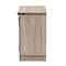 Baxton Studio Wayne Modern Contemporary Farmhouse Oak Brown Finished Wood 2-Door Shoe Storage Cabinet 174-11060-Zoro - alternate 10